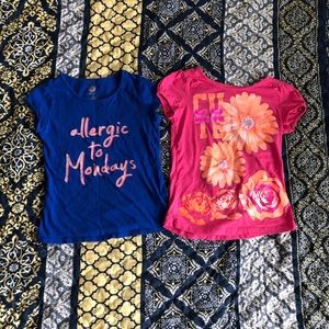 Two size 7/8 tee shirts